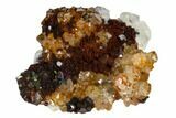 Red-Brown Jarosite with Calcite & Quartz - Colorado Mine, Utah #118149-2